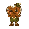Gingerbread hero in lederhosen