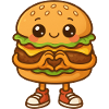 Kawaii Hamburger Herzchenfreund