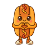 Cuddly Hot Dog Heart Friend