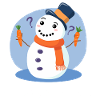 Picking My Nose – Funny Snowman Pun