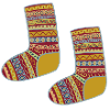 Bunte Fair Isle gemusterte Socken