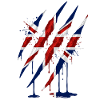 Union Jack Claw Scratch Mark