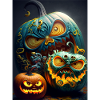 Glowing Halloween Pumpkins
