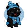 Cuddly Dog Winter Magic
