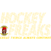 Hockey Freaks Distressed Striped Text