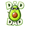 Avocado Dad with Sunglasses, Fathers 