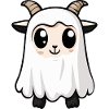 Mountain Goat Halloween Ghost