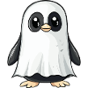 Penguin Halloween Ghost