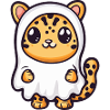 Leopard Halloween Ghost