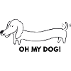 Long Dachshund Cartoon