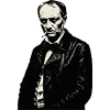 Noir Charles Baudelaire Portrait Cigarette