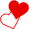 Red hearts