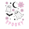 Spooky Floral Ghosts Night