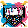 Baseball Home Plate Donut with Sprinkles