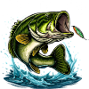 Largemouth Bass Jump Design