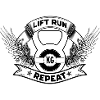 Lift Run Repeat – Kettlebell Wings Tee