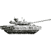 Monochrome Tank Silhouette