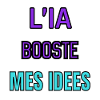 Futuristic quote "AI boosts my ideas"