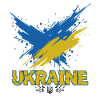 Ukraine Flag Splash Art
