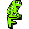 Letter F Frog Toad Name ABC Learning School