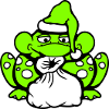 Frog Santa Claus Christmas Hat Gift