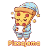 drôle pizza pyjama pizza dessin animé