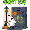 Ghost Boy Halloween Graffiti