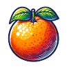 Orange Pop Art Fruity