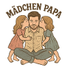 Fatherly love with two daughters