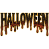Halloween Dripping Gold Lettering