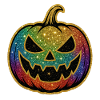 Rainbow Glitter Pumpkin