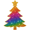 Rainbow Glitter Christmas Tree