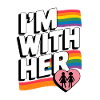 I'M WITH HER Pride Rainbow
