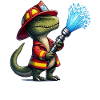 Firesaurus Pompier Mascotte