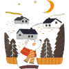 Nordic bear in winter