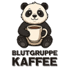 Blutgruppe Kaffee Panda Print Frühstück 