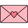 Liebesbrief mit Herz