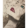 Expressionist Portrait with Blue Gaze