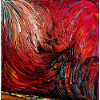 Fire Swirl Canvas Print