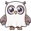 Owl Halloween Ghost