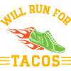 Courir courra pour le marathonien Tacos