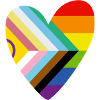 🌈 Heart – Progress Pride & Disability Flag