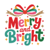 Merry and Bright Festive Bow