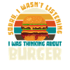 Burger Thoughts Retro Humor