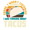 Später Taco Gedankengang Retro Design