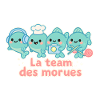 The team of cod nautical mascots