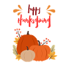 Thanksgiving Fall Pumpkin Scene