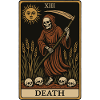 Death Tarot Card Spooky Season Design