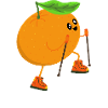 Wanderine - Tangerine Goes Hiking Pun