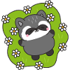 Raton Joie parmi les Fleurs